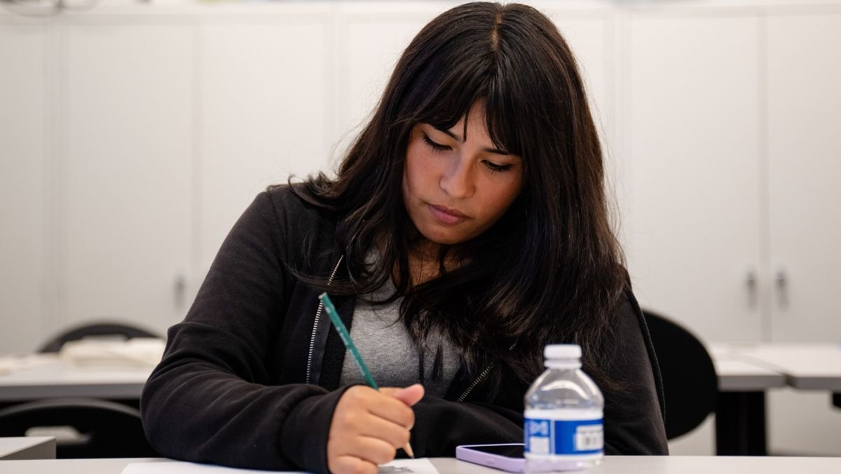 Student writing