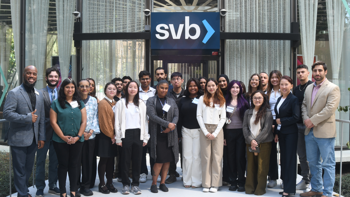 Students in a business class