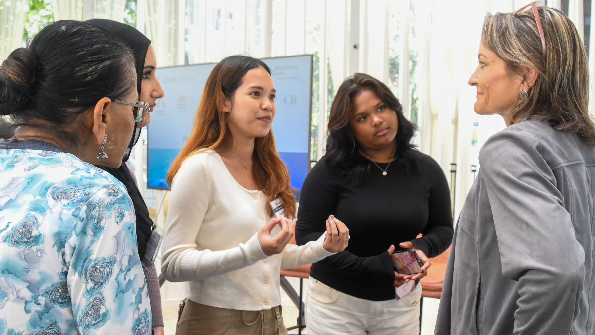 Students in a business class