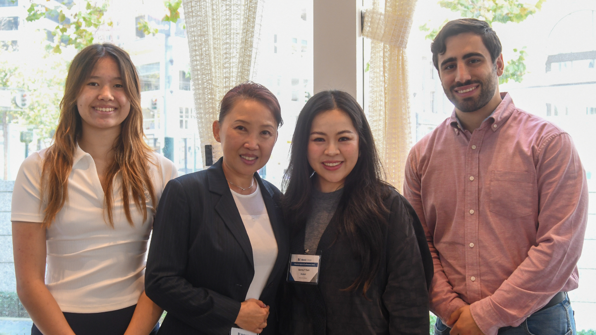 Students in a business class