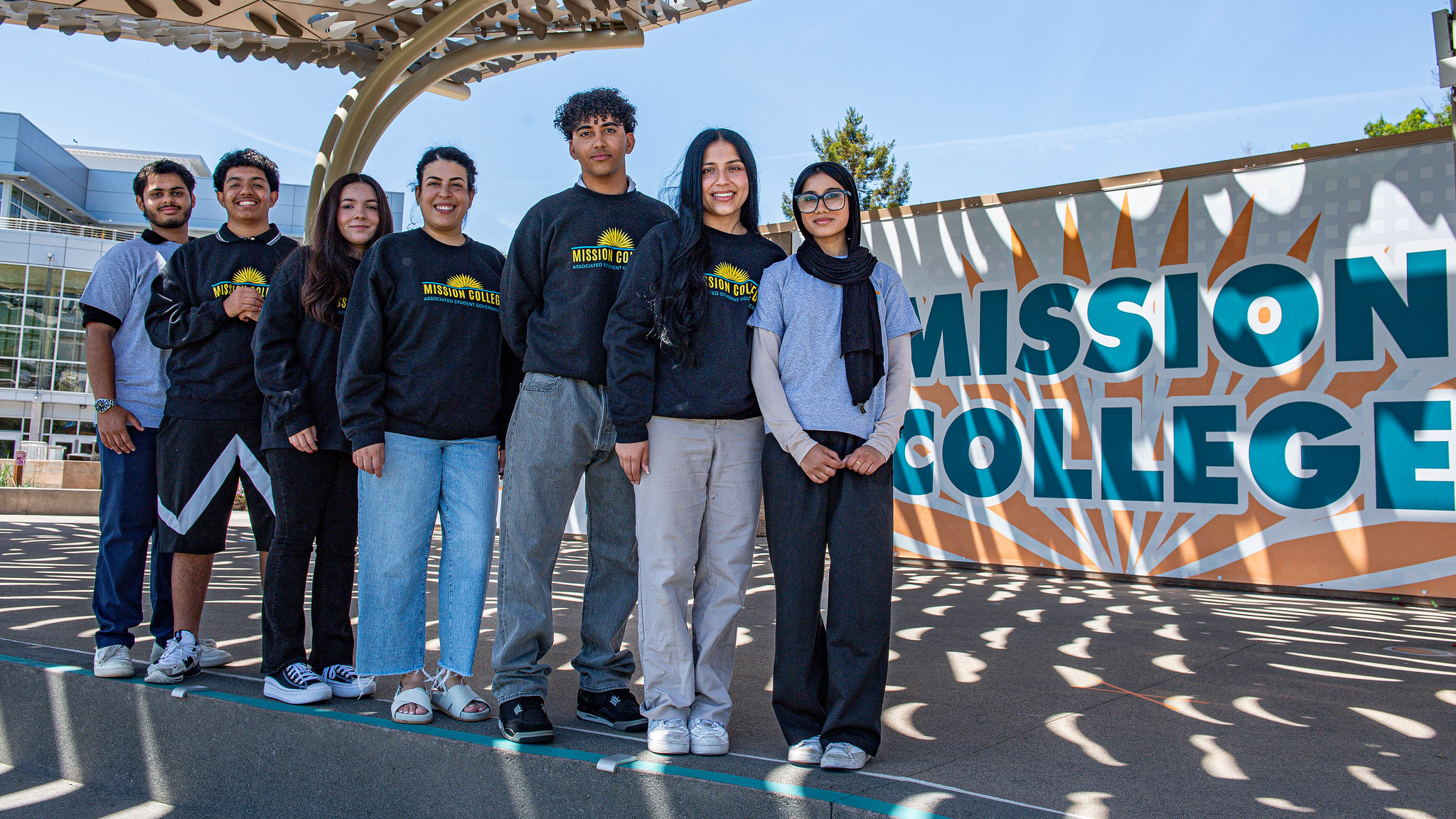 ASG Students posing on stage
