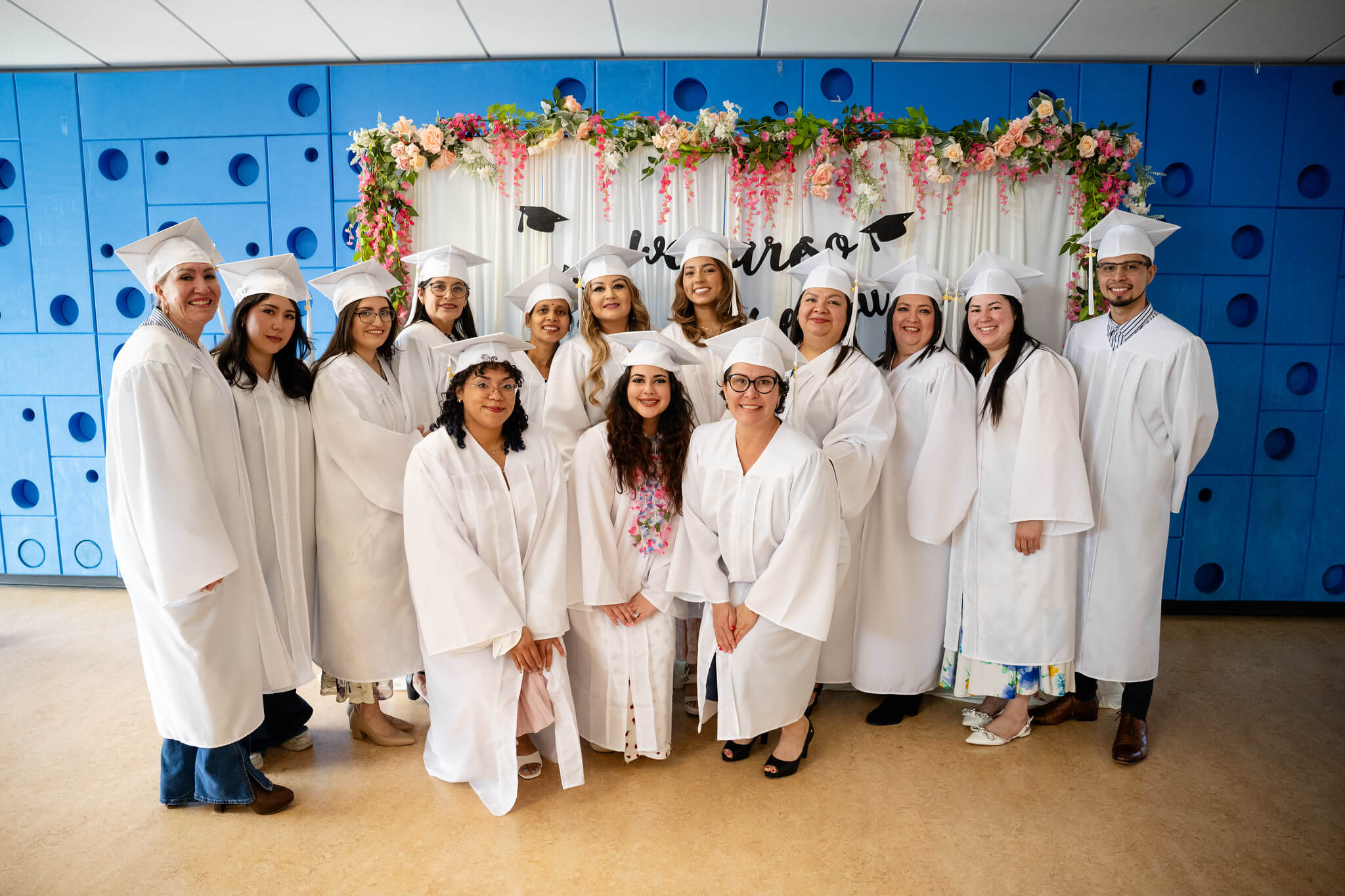 Graduates posing for a picture 