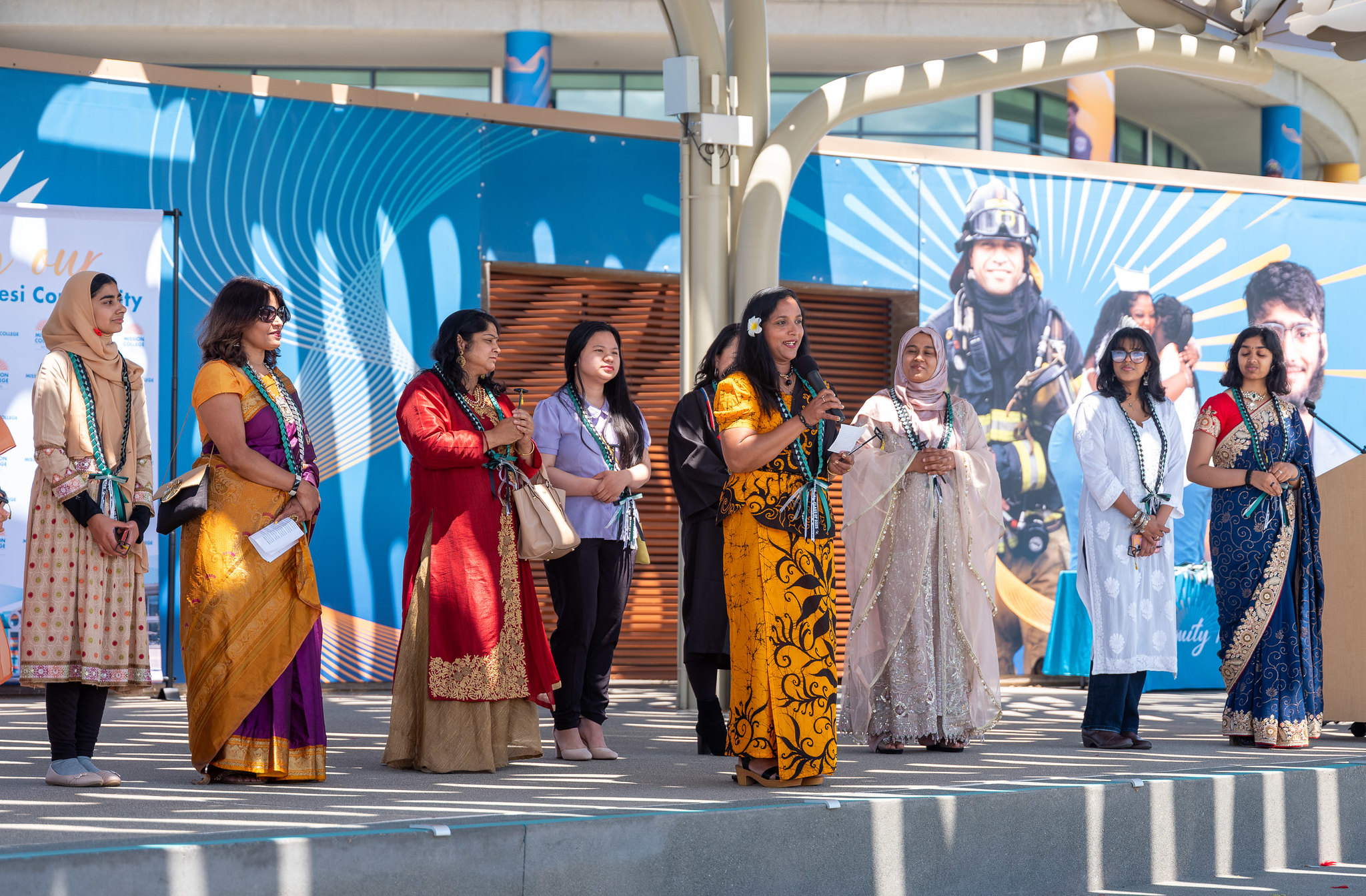 APIDA students on stage